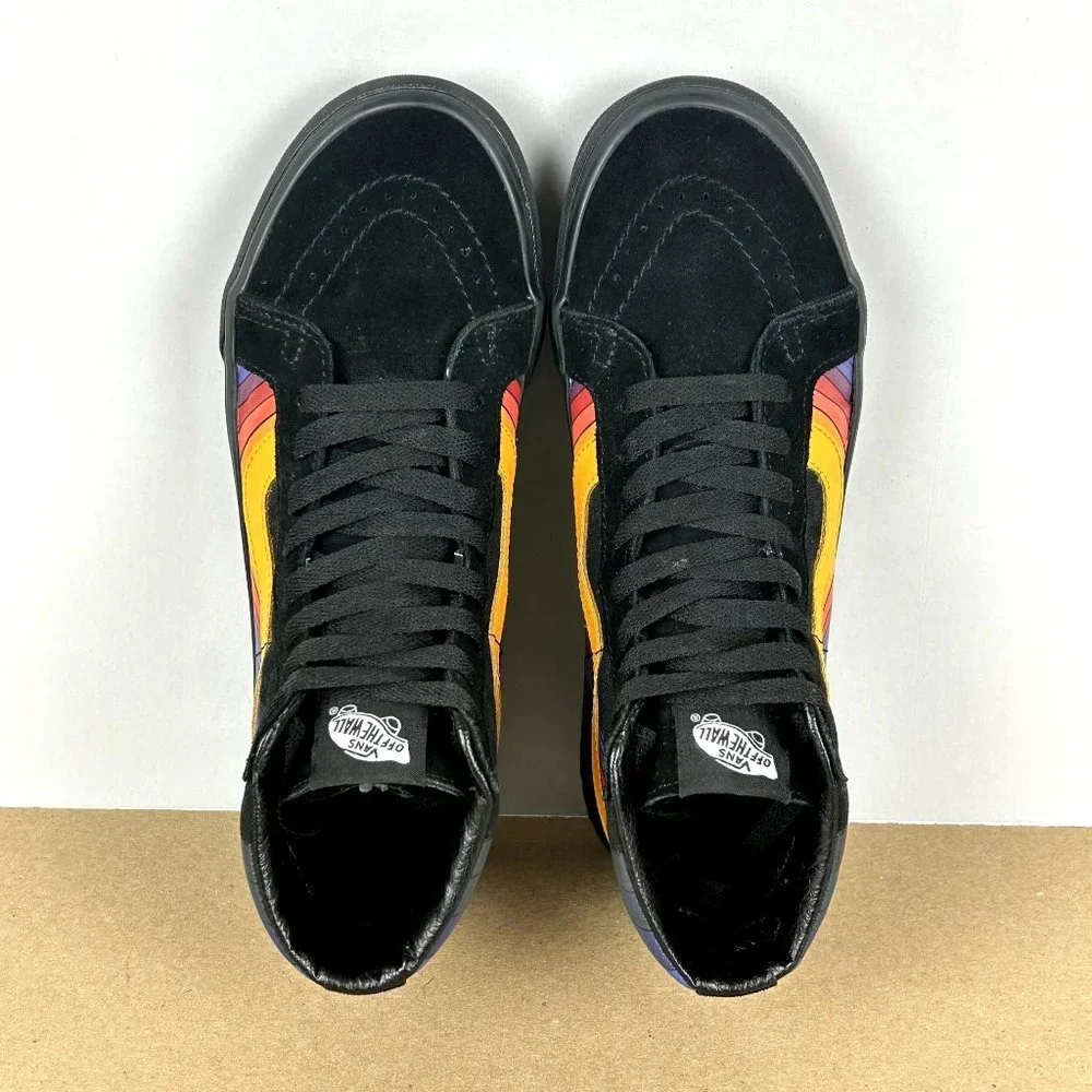 Vans Black High-Top Sneakers with Vibrant Accents - Picture 5 of 9